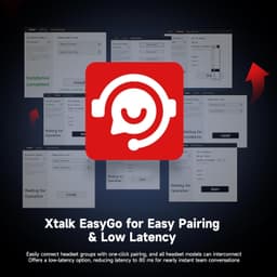 XTalk XPro3 Wireless Intercom Headset System | Antenna Enhanced Signal Reception gallery image 5