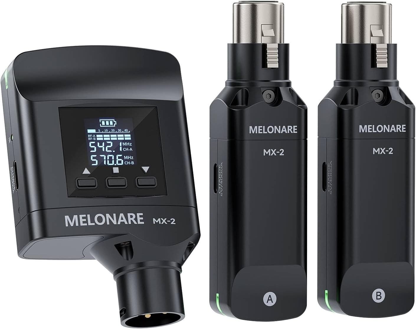 MX-2 Transmitters Dual UHF Auto Scan Wireless XLR Transmitter Receiver MX 2 | Pl