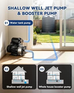 HT-519VSCP-XN Booster Pumps Silver Whole House Water Pressure Booster Pump Adjus gallery image 2