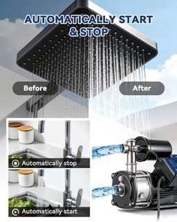 HT-519VSCP-XN Booster Pumps Silver Whole House Water Pressure Booster Pump Adjus gallery image 5