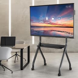 A-55-65 Rolling Stand S TV Stands & Entertainment Units Black 55'' 65'' Smart Bo gallery image 2
