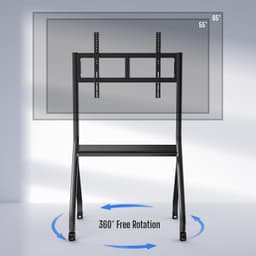 A-55-65 Rolling Stand S TV Stands & Entertainment Units Black 55'' 65'' Smart Bo gallery image 7