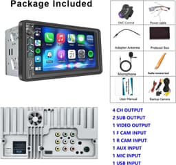 Video In-Dash Units w/GPS 2003 Car Radio Stereo CarPlay Android Auto 2006 Chevy gallery image 6