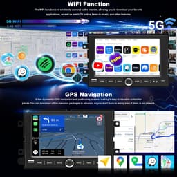 Video In-Dash Units w/GPS 2004 5GWiFi Upgrade Car Radio Ford F150 2004 2008 F250 gallery image 2
