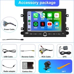 Video In-Dash Units w/GPS 2004 5GWiFi Upgrade Car Radio Ford F150 2004 2008 F250 gallery image 4