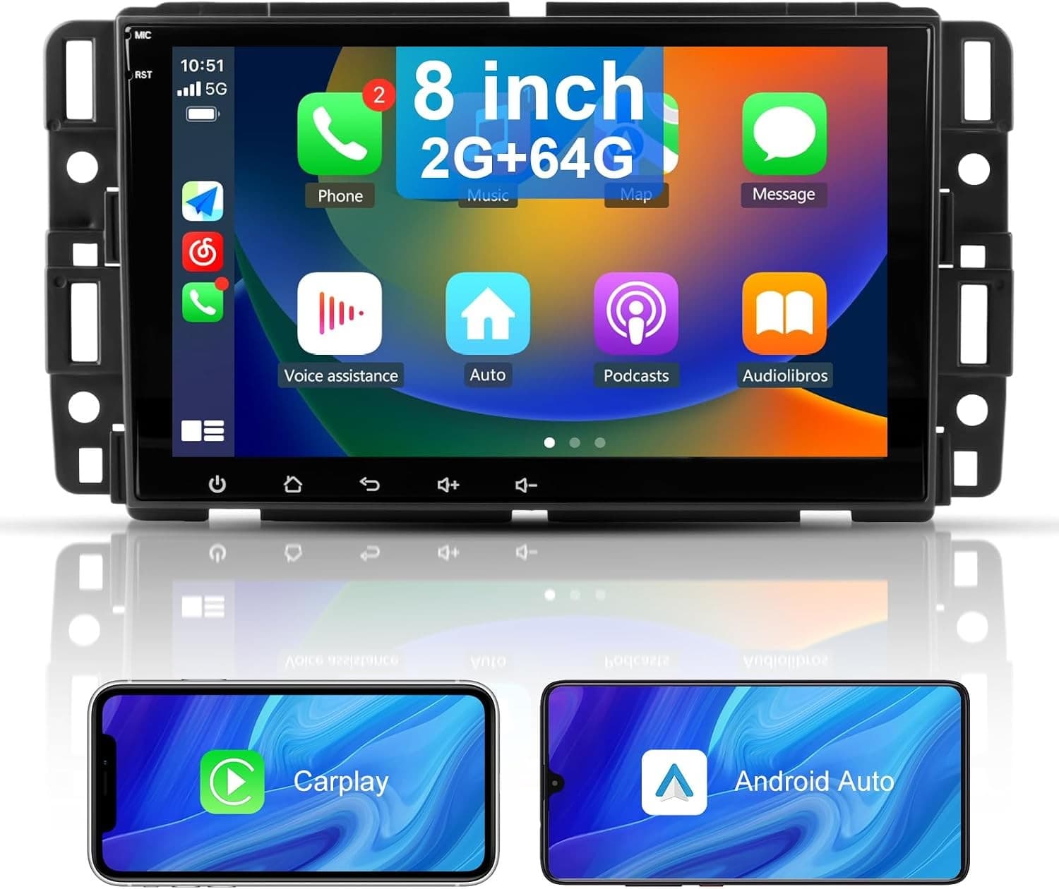 XTGMC82SC Video In-Dash Units w/GPS 2007 8inch Car Radio Chevy Silverado GMC Sie