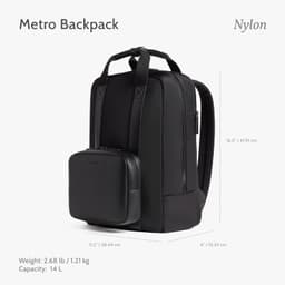 Laptop Cases & Bags Carbon Black Metro Backpack Nylon Travel Backpack Laptop Com gallery image 3