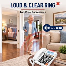 .com Corded Cordless Phone Answering Machine Phones Seniors Big Button Phone Sen gallery image 5