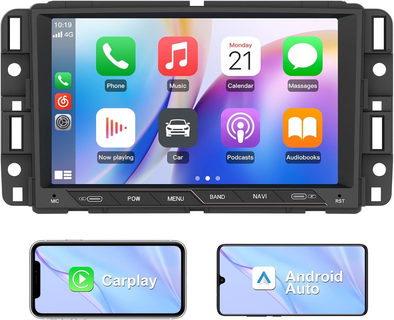 Video In-Dash Units w/GPS 2007 Car Radio Stereo Chevrolet Silverado GMC Sierra