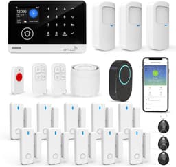IP & Smart Security Camera Systems Home Security System Alarm System 22 Piece Ki gallery image 1