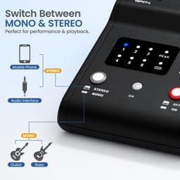 In-Ear Monitors Wireless in Ear Monitor System 5 Inputs IEM 98 ft Range Kit Set gallery image 4