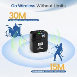In-Ear Monitors Wireless in Ear Monitor System 5 Inputs IEM 98 ft Range Kit Set gallery image 5