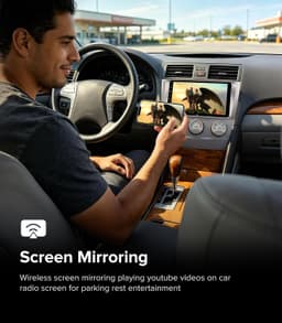 9in Android 13 Car Stereo Wireless CarPlay Android Auto Toyota Camry 06-11 Ready gallery image 8