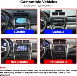 Android 13 Car Stereo Wireless CarPlay Android Auto Toyota Camry 2012-2014 Ready gallery image 2