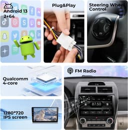 Android 13 Car Stereo Wireless CarPlay Android Auto Toyota Camry 2012-2014 Ready gallery image 7
