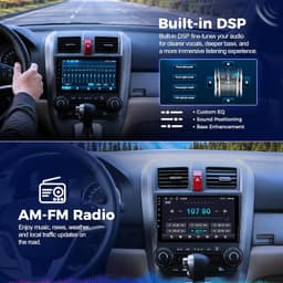 Car Audio In-Dash Units 9in Car Radio Stereo Carplay Screen Upgrade Honda CRV gallery image 6
