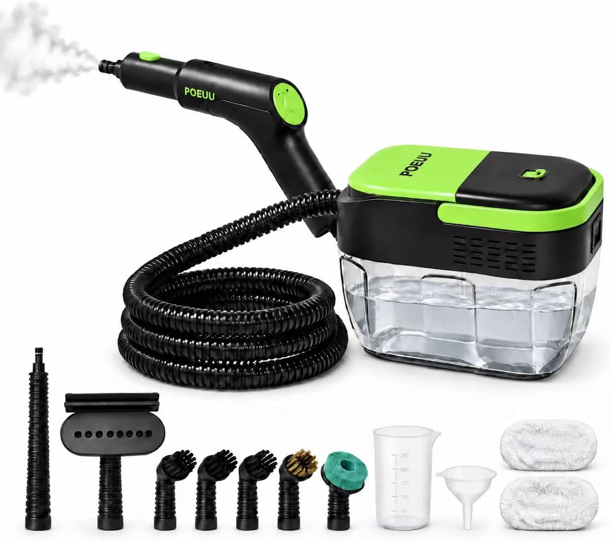 Steam Cleaners Steam Cleaner Home 10s Heat Up 3.5 Bar 230 F 3 Levels Handheld Co