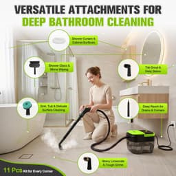 Steam Cleaners Steam Cleaner Home 10s Heat Up 3.5 Bar 230 F 3 Levels Handheld Co gallery image 3