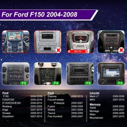 Android 13 Car Stereo Wireless CarPlay Android Auto Ford F150 2004-2008 Kit Set gallery image 2