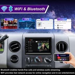Android 13 Car Stereo Wireless CarPlay Android Auto Ford F150 2004-2008 Kit Set gallery image 4
