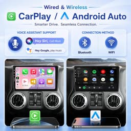 Car Audio In-Dash Units Car Radio Jeep Wrangler JK Dodge Ram Wireless CarPlay gallery image 3