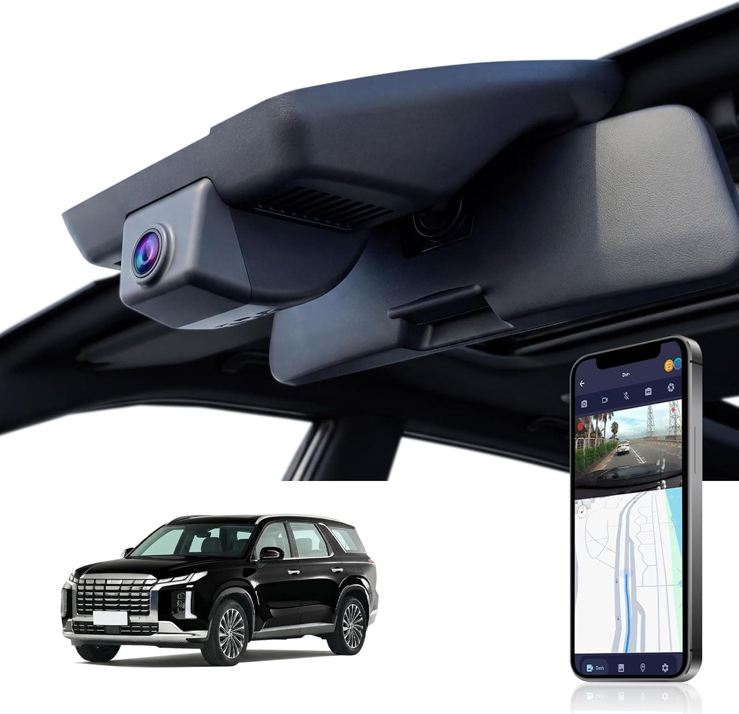 FUVYMYT 4K Hidden Dash Cam for Hyundai Palisade 2023-2025 64GB