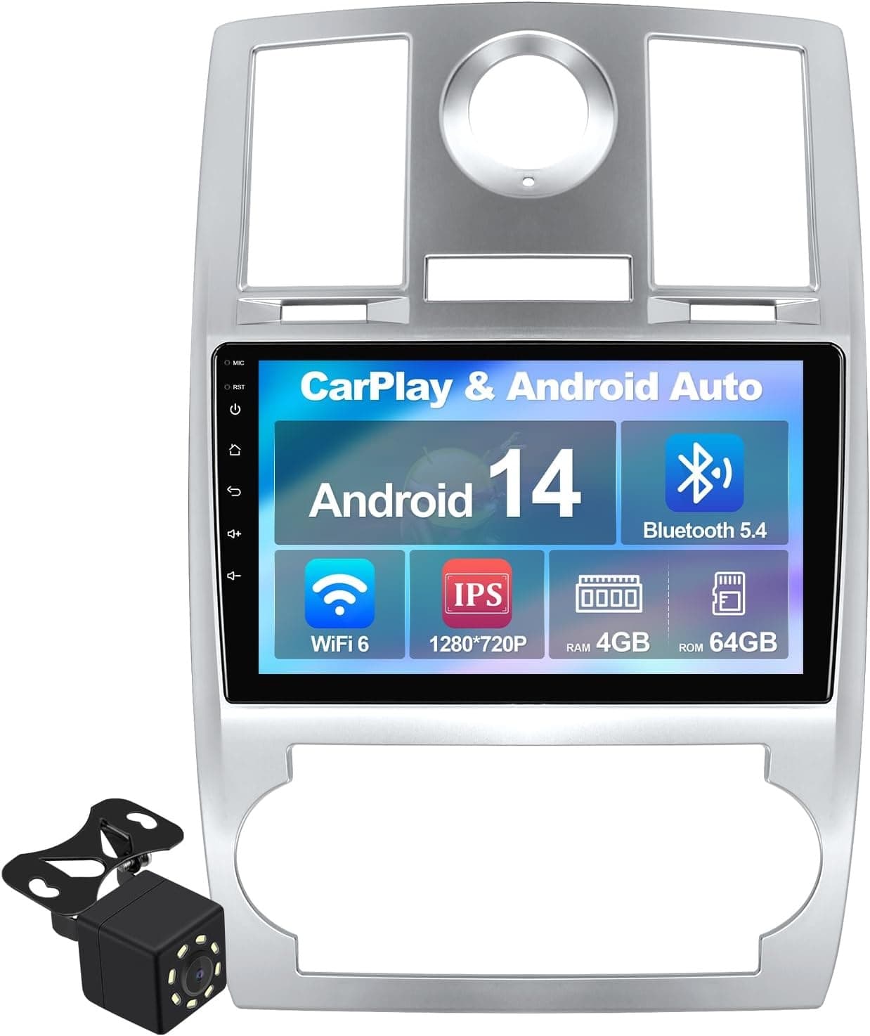 FeirTon 9in Android 14 Car Stereo Chrysler 300 300C 2004-2011 CarPlay 4GB 64GB