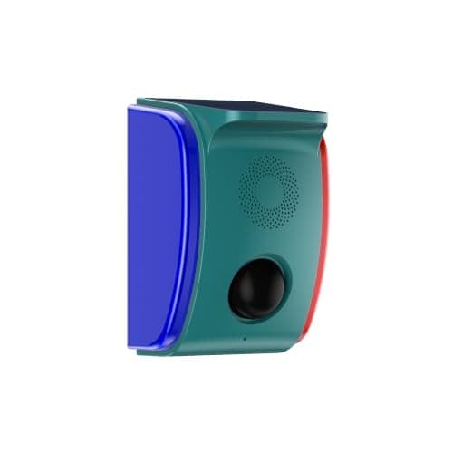 OUDAER Solar Motion Sensor Alarm 130dB 22 Sounds Red Blue Strobe Green